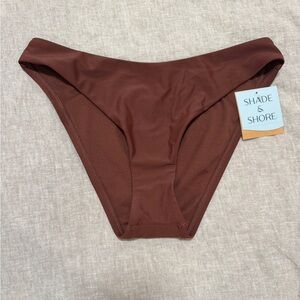 NWT Shade & Shore Low Rise High Leg Cheeky Bikini Bottom